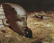 Ehilu Vedder Listening to the Sphinx oil on canvas